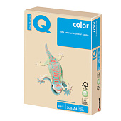 Бумага IQ (АйКью) color, А4, 80 г/м2, 500 л., пастель темно-кремовая, SA24