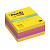 Блок самоклеящийся (стикер) POST-IT Optima "Лето", 76х76 мм, 400 л., ассорти, 2028-ONY