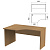 Стол письменный эргономичный "Этюд", 1400х900х750 мм, левый, орех онтарио (КОМПЛЕКТ)