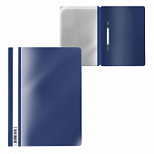 Скоросшиватель пластиковый ERICH KRAUSE "Fizzy Classic", A4, синяя, до 130 листов, 0.14 мм, 50003
