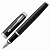 Ручка перьевая PARKER "IM Core Black Lacquer CT", черный глянцевый лак, латунь, хром, синяя, 1931644