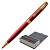 Ручка шариковая PARKER "Sonnet Lacquer GT", корпус красный лак, нержавеющая сталь, позолоченные детали, черная, 1931476