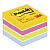 Блок самоклеящийся (стикер) POST-IT ORIGINAL "Мармелад" 51х51 мм, 400 л., ассорти, 2051-U