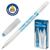 Ручка шариковая масляная PENSAN "Global-21", корпус прозрачный, узел 0,5 мм, линия 0,3 мм, синяя, 2221