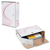 Накопитель документов ESSELTE, лоток-коробка "Boxy", 100 мм, белый, до 900 л., 128102