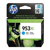 Картридж струйный HP (F6U16AE) Officejet Pro 8710/8210, №953XL, голубой, увеличенный ресурс 1600 стр., оригинальный