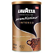 Кофе молотый в растворимом LAVAZZA (Лавацца) "Prontissimo Intenso", сублимированный, 95 г, жестяная банка, 5262