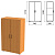 Шкаф закрытый "Фея", 740х390х1220 мм, цвет орех милан (КОМПЛЕКТ)