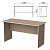Стол письменный "Бюджет", 1360х600х740 мм, орех онтарио, 402661-160