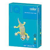 Бумага IQ (АйКью) color, А4, 160 г/м2, 250 л., интенсив светло-синяя, AB48