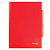 Папка-уголок с 3 отделениями, жесткая, BRAUBERG, красная, 0,15 мм, 224884