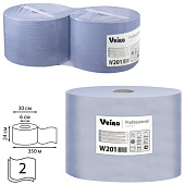 Бумага протирочная VEIRO (Система W1/P1,P2), комплект 2 шт., Comfort, 1000 листов в рулоне, 24х35 см, 2-слойная, W201