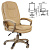 Кресло офисное CH-868YAXSN, экокожа, бежевое, CH-868YAXSN/BEI
