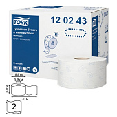 Бумага туалетная 170 м, TORK (Система Т2), комплект 12 шт., Premium, 2-слойная, белая, 120243
