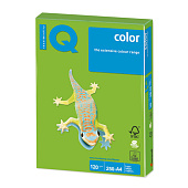 Бумага IQ (АйКью) color, А4, 120 г/м2, 250 л., интенсив ярко-зеленая, MA42