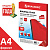 Обложки для переплета BRAUBERG, комплект 100 шт., А4, пластик 300 мкм, красные, 530942
